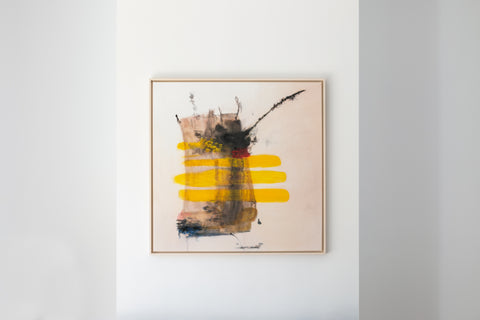 La Rose, 2021 – Oil on canvas - 90,4 x 90,4cm – Elena Sagresti