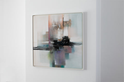 Grattacielo, 2021 – Oil on canvas - 92,0 cm x 93,5 cm – Elena Sagresti
