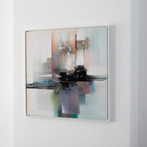 Grattacielo, 2021 – Oil on canvas - 92,0 cm x 93,5 cm – Elena Sagresti