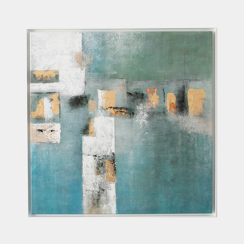 Les Silhouettes, 2021 – Oil on canvas - 94,0 cm x 94,5 cm – Elena Sagresti