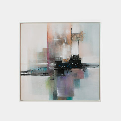 Grattacielo, 2021 – Oil on canvas - 92,0 cm x 93,5 cm – Elena Sagresti