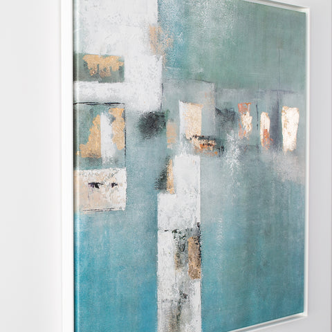 Les Silhouettes, 2021 – Oil on canvas - 94,0 cm x 94,5 cm – Elena Sagresti