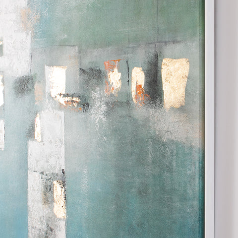 Les Silhouettes, 2021 – Oil on canvas - 94,0 cm x 94,5 cm – Elena Sagresti